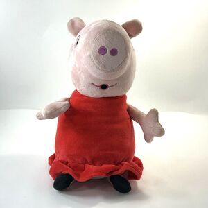Vtg 2003 Peppa Pig Talking Plush 12" Doll Stuffed Animal Tested Works